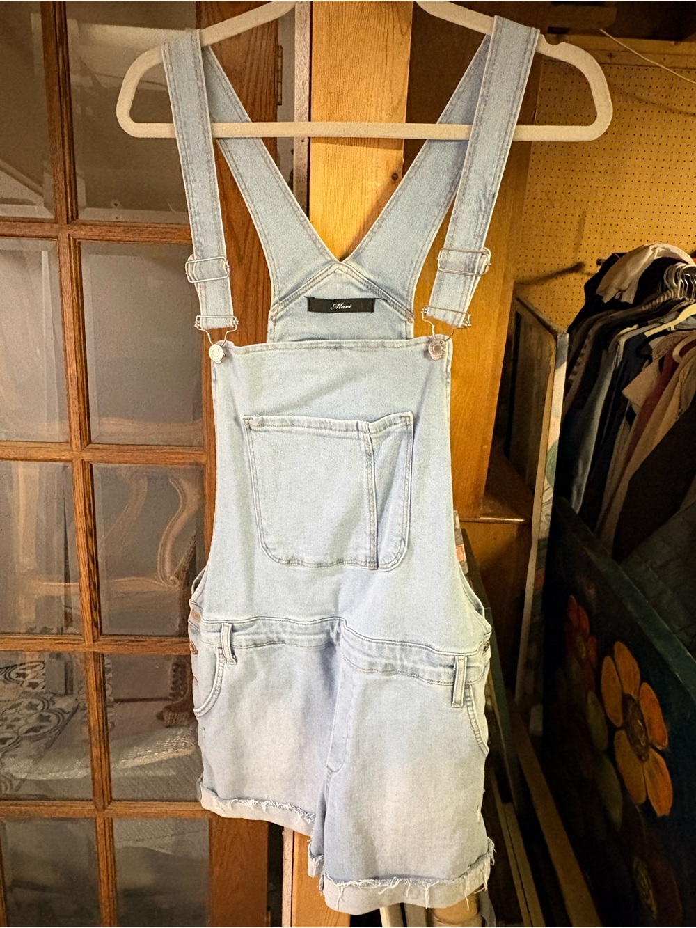 Mavi Light Blue Denim Short Overalls